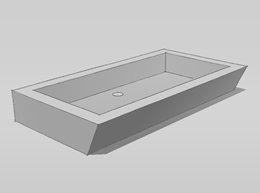wooden basin